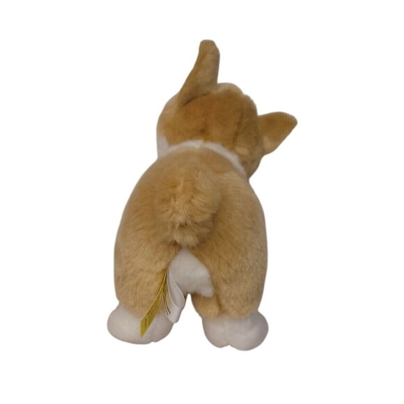 Aurora Miyoni Corgi Plush Dog Stuffed Animal 10" Tan White Soft Toy Collectible - Picture 5 of 6